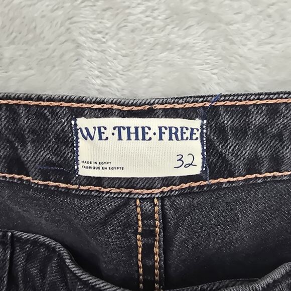 Free People We The Free Pacifica Slim Straight Leg Jeans Sz 32 Black (32x27) NWT - Picture 6 of 16